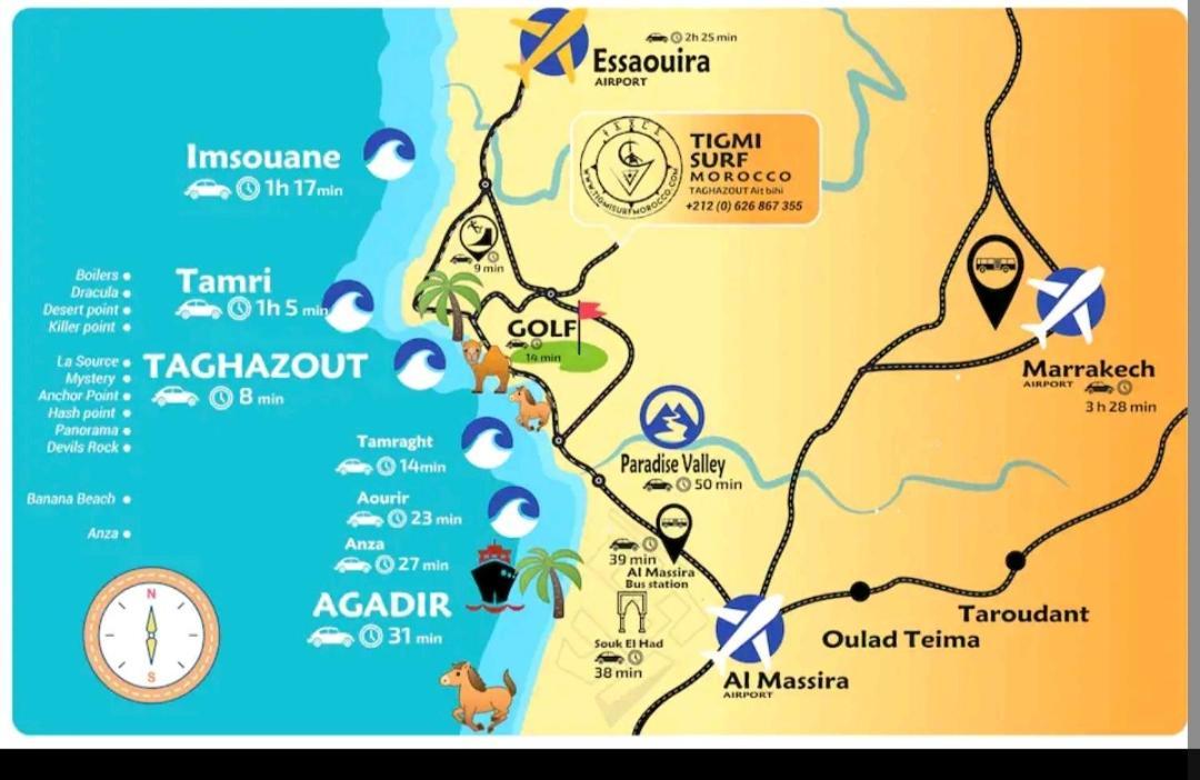 La Colina House Taghazout Hotel Kültér fotó